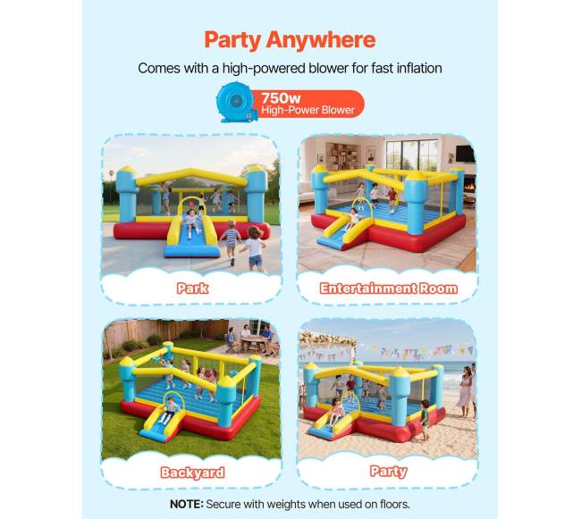 Pripučiamas batutas vaikams su čiuožykla3