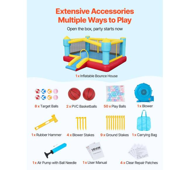 Pripučiamas batutas vaikams su čiuožykla6