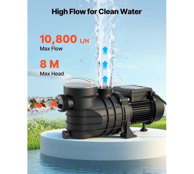 Baseino siurblys, 180W, maksimali srovė 10,800 Lh1