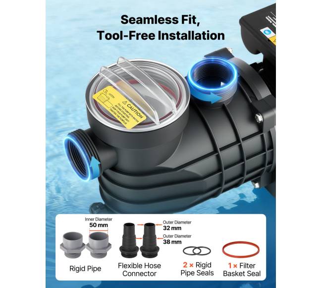 Baseino siurblys, 180W, maksimali srovė 10,800 Lh4