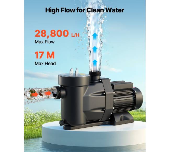 Baseino siurblys 1300W, 28,800 Lh srautas1