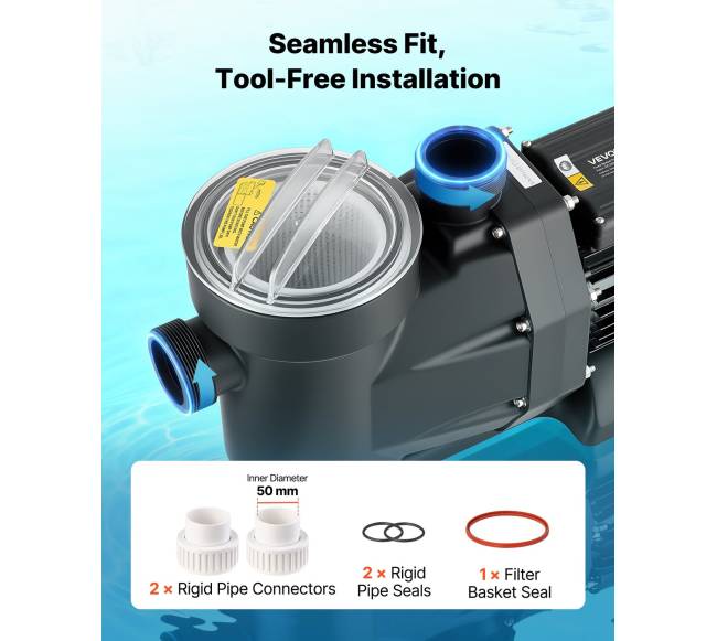 Baseino siurblys 1300W, 28,800 Lh srautas4