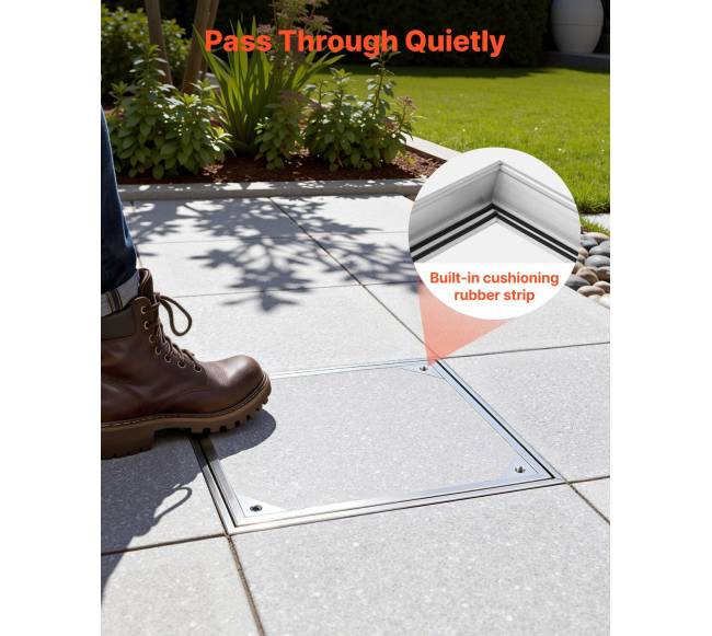 Šulinio dangtis su rėmu, 400 x 400mm6