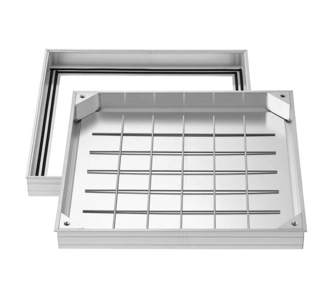 Šulinio dangtis su rėmu, 500 x 500 mm0