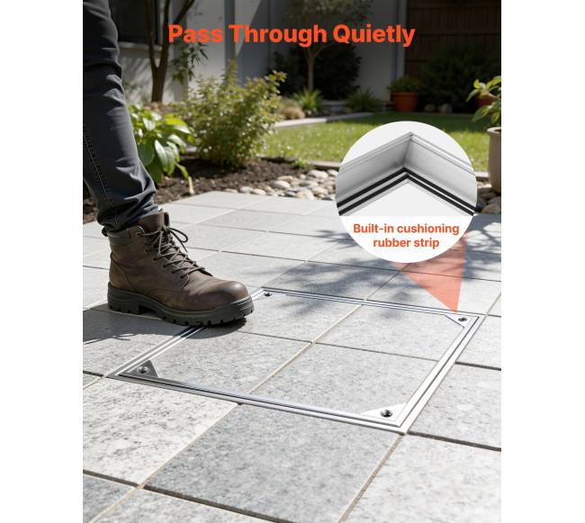 Šulinio dangtis su rėmu, 500 x 500 mm6