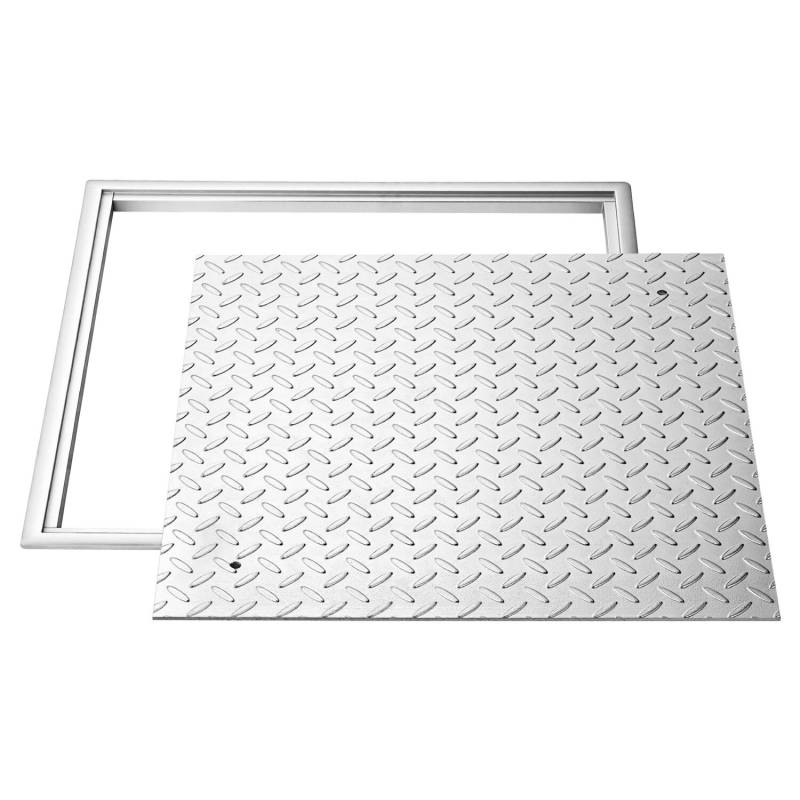 Kvadratinis šulinio dangtis su rėmu 500x500mm0