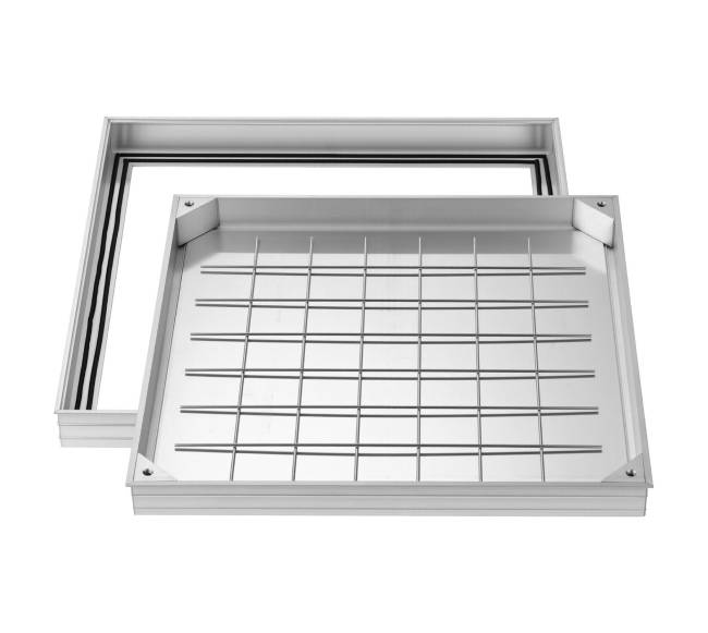 Šulinio dangtis su rėmu 600 x 600 mm0