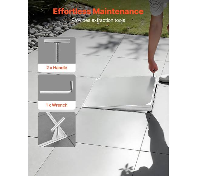 Šulinio dangtis su rėmu 600 x 600 mm4