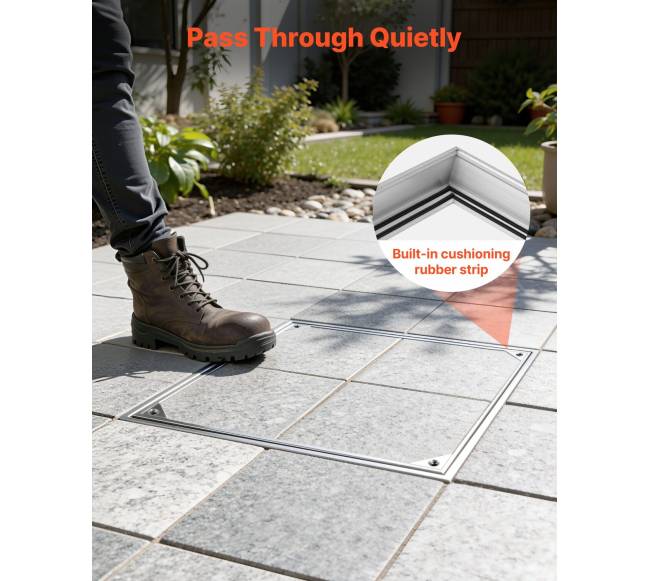 Šulinio dangtis su rėmu 600 x 600 mm6