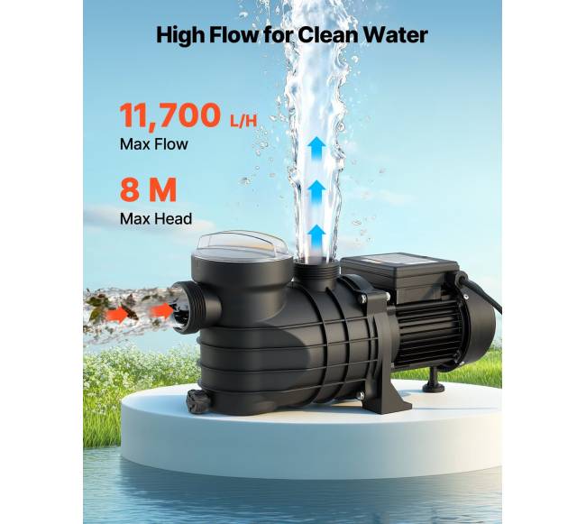 Antžeminis baseino siurblys, 250W, 11,700 Lh1