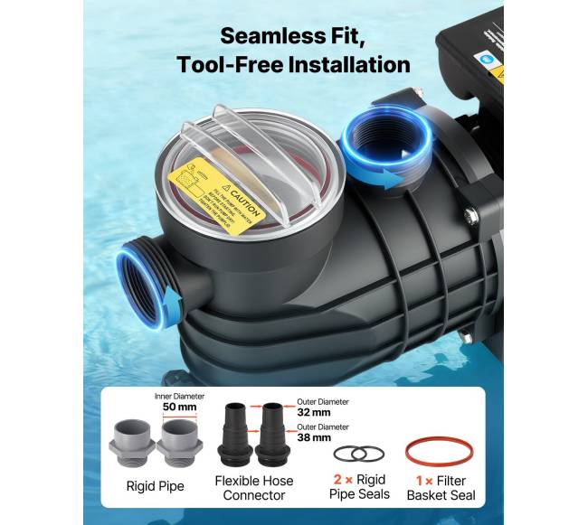 Antžeminis baseino siurblys, 250W, 11,700 Lh4