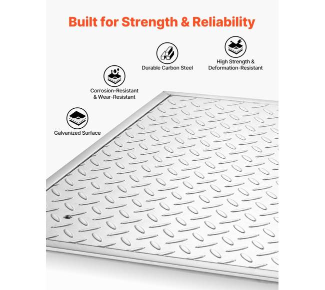 Šulinio dangtis su rėmu, 600 x 600 mm3