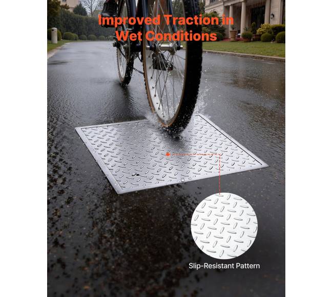 Šulinio dangtis su rėmu, 600 x 600 mm4