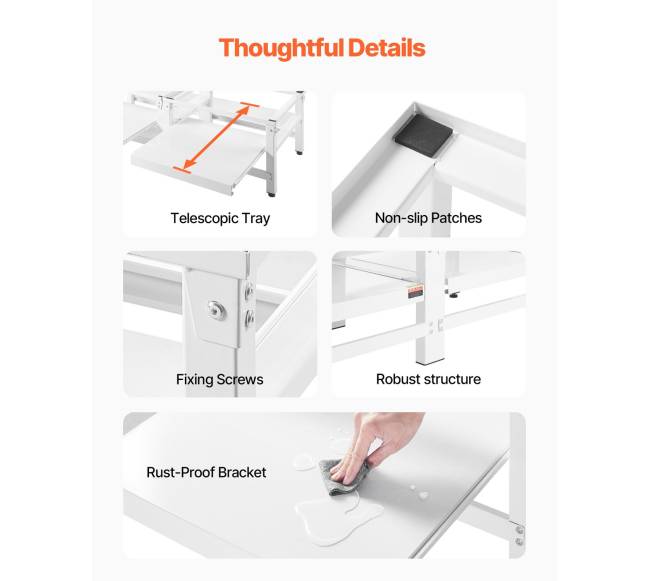 Skalbimo stovo padėklai su ištraukiamu dėklu5