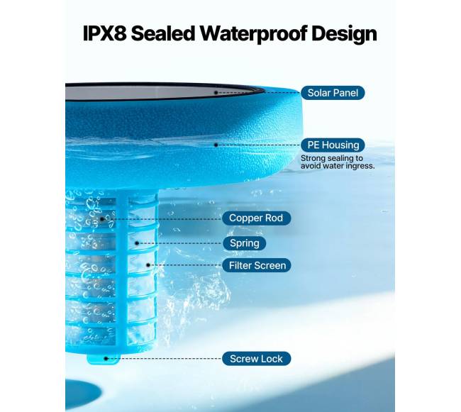 Saulės baseino jonizatorius su vario anodu4