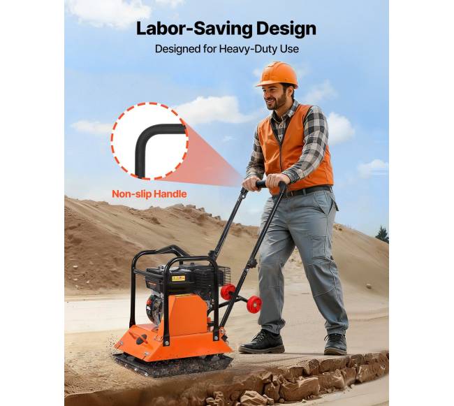 Vibroplokštė 6.5 AG varikliu, 6400 VPM1