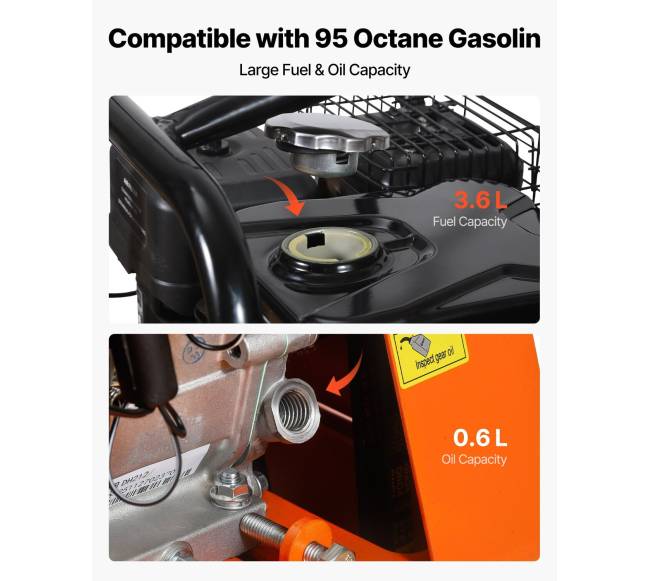 Vibroplokštė 6.5 AG varikliu, 6400 VPM4