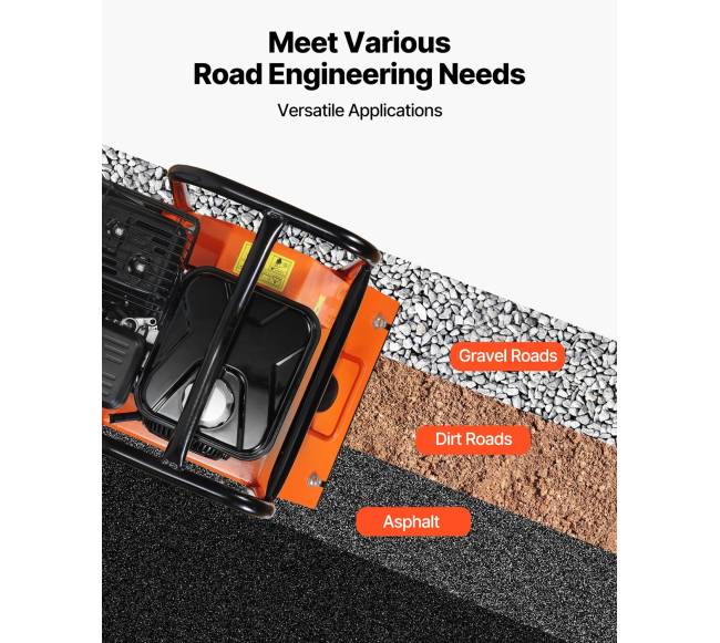 Vibroplokštė 6.5 AG varikliu, 6400 VPM5