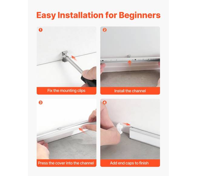 20 vnt. 2 m U formos LED aliuminio kanalas4