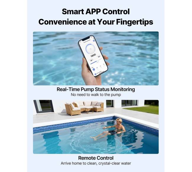 Kintamo greičio baseino siurblys su filtru3