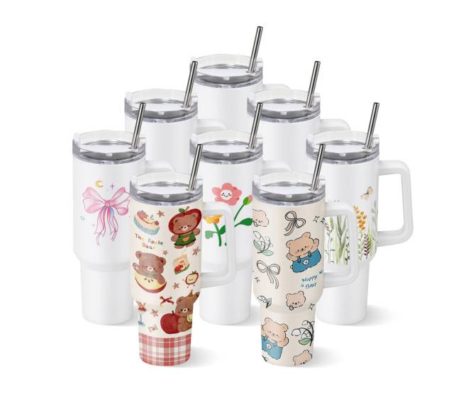 Sublimaciniai termo puodeliai, 8 vnt., 1183 ml0