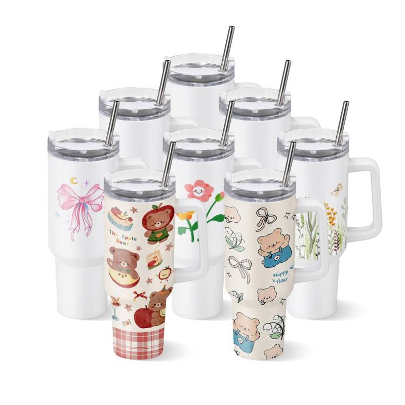 Sublimaciniai termo puodeliai, 8 vnt., 1183 ml0