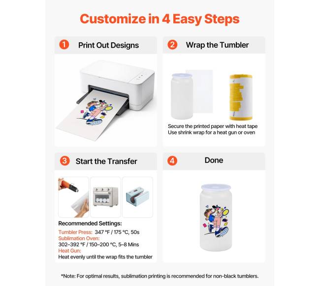 Sublimacijos puodeliai, 12 vnt., 473 ml5
