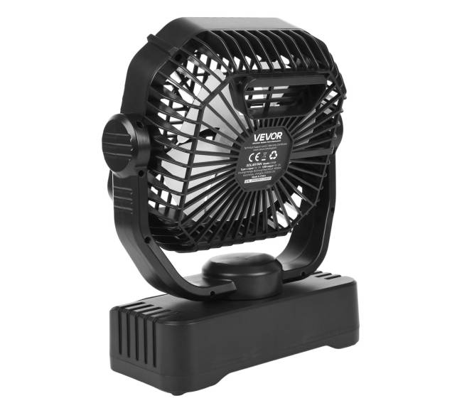 10400mAh saulės ventiliatorius su LED žibintu9