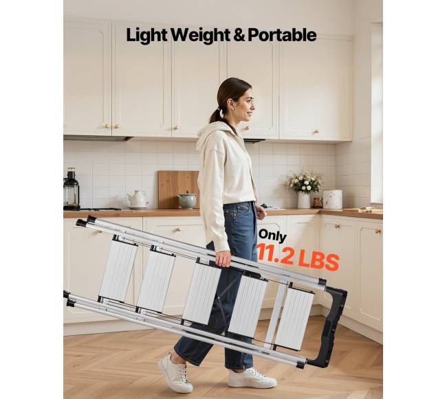 5 pakopų laiptinės aliuminio kopetėlės5