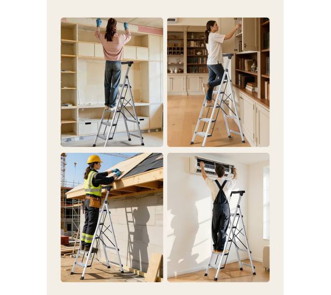 5 pakopų laiptinės aliuminio kopetėlės6