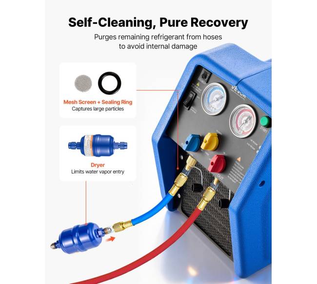 Nešiojamas šaldymo agento atkūrimo įrenginys5