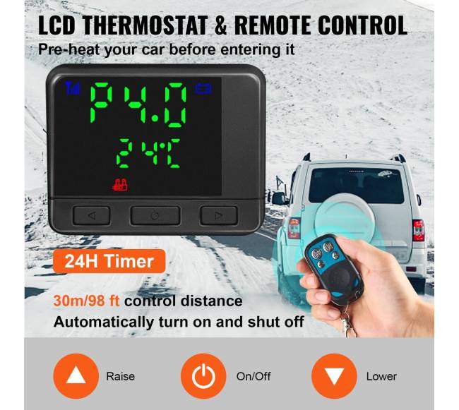 8 kW dyzelinis oro šildytuvas su LCD jungikliu4