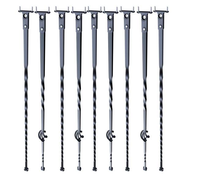 Metalinis turėklas laiptams, 10 vnt.0