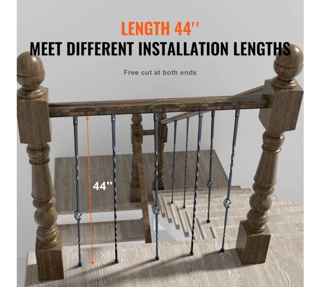 Metalinis turėklas laiptams, 10 vnt.2