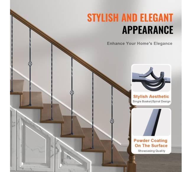 Metalinis turėklas laiptams, 10 vnt.3