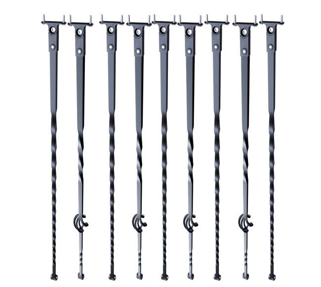 Metalinis turėklas laiptams, 10 vnt.10