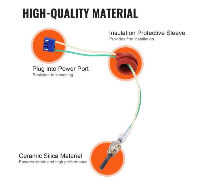 Keraminio kaitinimo žvakių komplektas dyzeliniams šildytuvams4