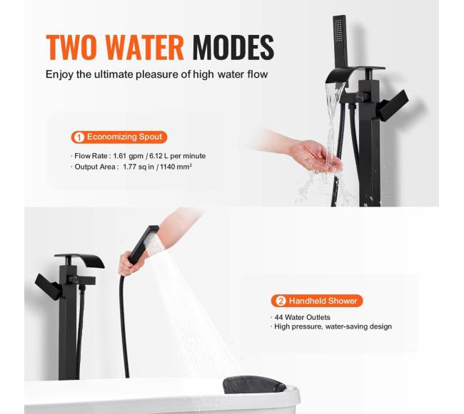 Pastatomas vonios maišytuvas su dušu3