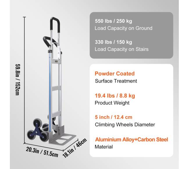 Laiptų vežimėlis su dviem rankenom6