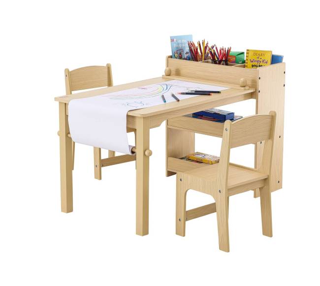 vaikų stalas su kėdėmis ir spintele0