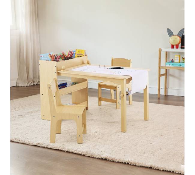 vaikų stalas su kėdėmis ir spintele7