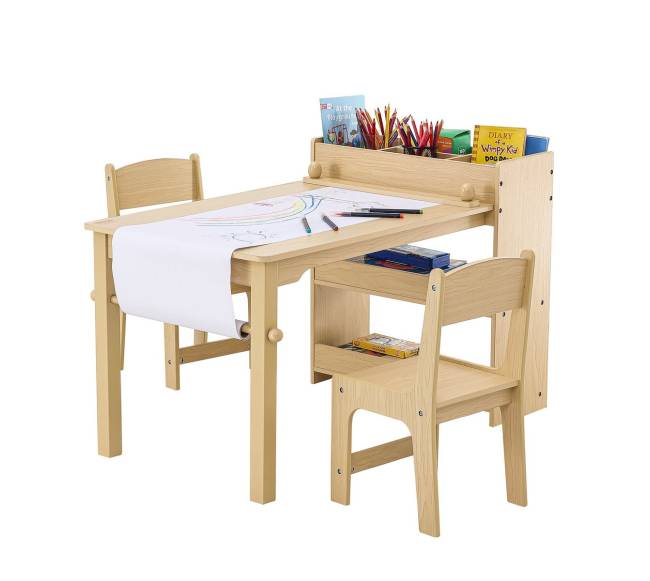 vaikų stalas su kėdėmis ir spintele8