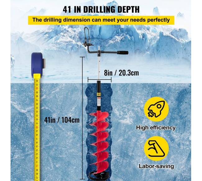 Ledlaužis žvejybai leduose, 20 cm skersmens1