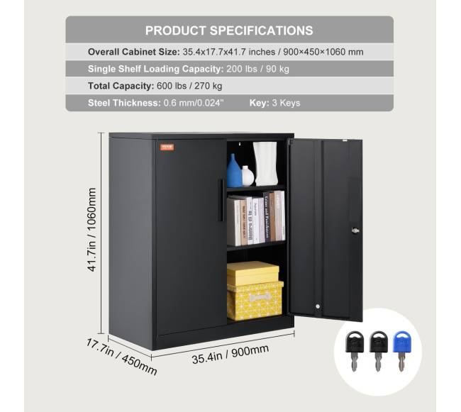 Metalinė spintelė su reguliuojamomis lentynomis6