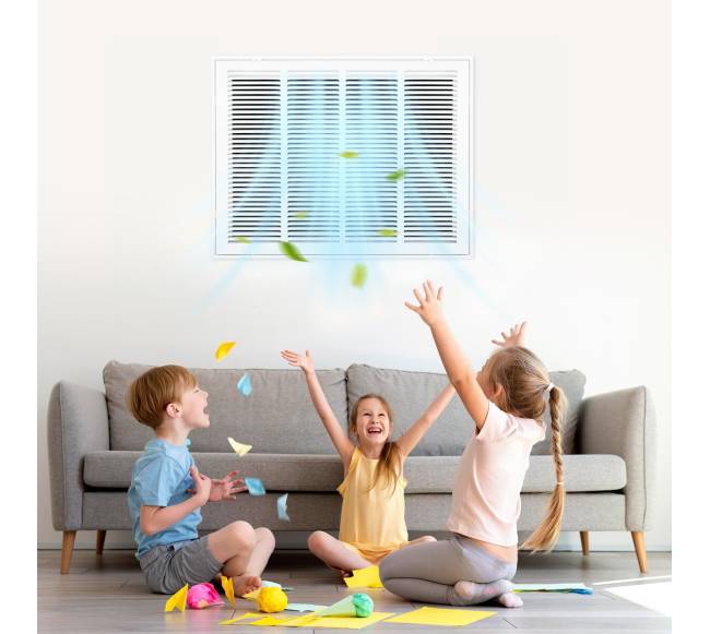 Oro filtro grotelės ventiliacijai 60 x 45 cm7