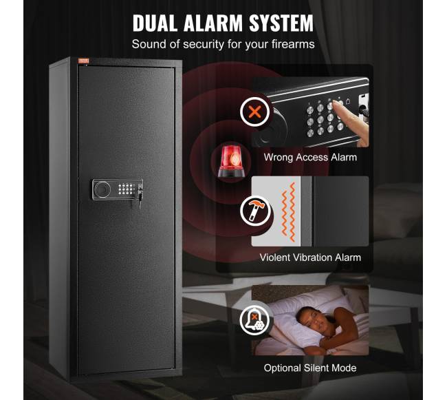 6-8 šautuvų seifas su užraktu ir klaviatūra3