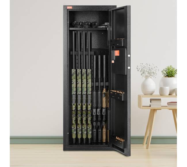 6-8 šautuvų seifas su užraktu ir klaviatūra7