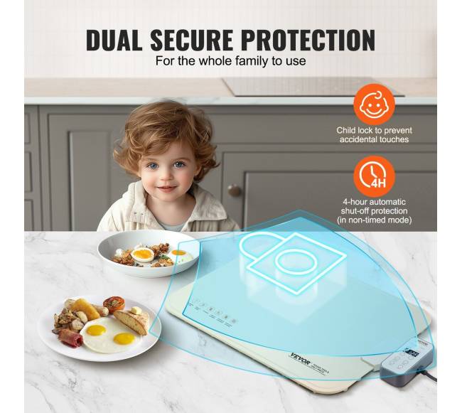 Elektrinis maisto šildymo kilimėlis su temperatūros kontrole4