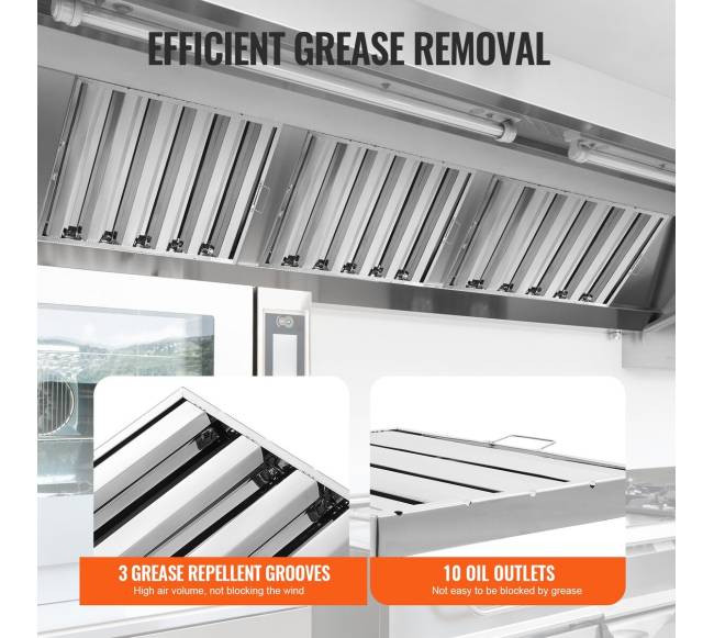 komercinės virtuvės gaubto filtras nerūdijantis plienas5