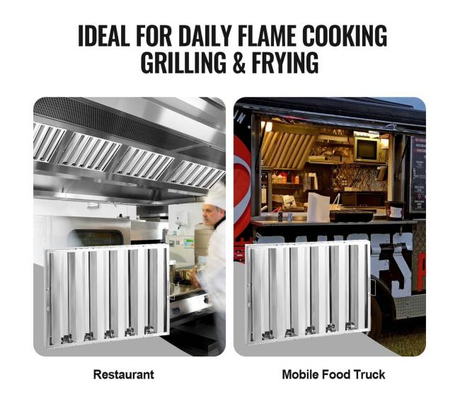 komercinės virtuvės gaubto filtras nerūdijantis plienas6